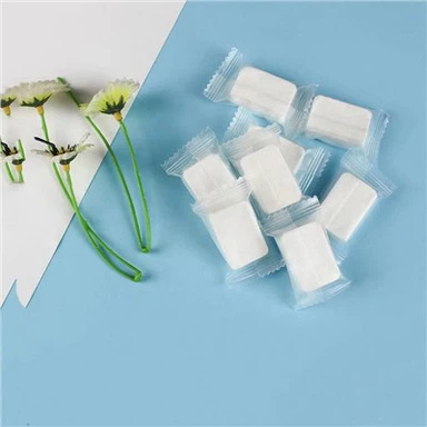 Toalla facial comprimida no tejida